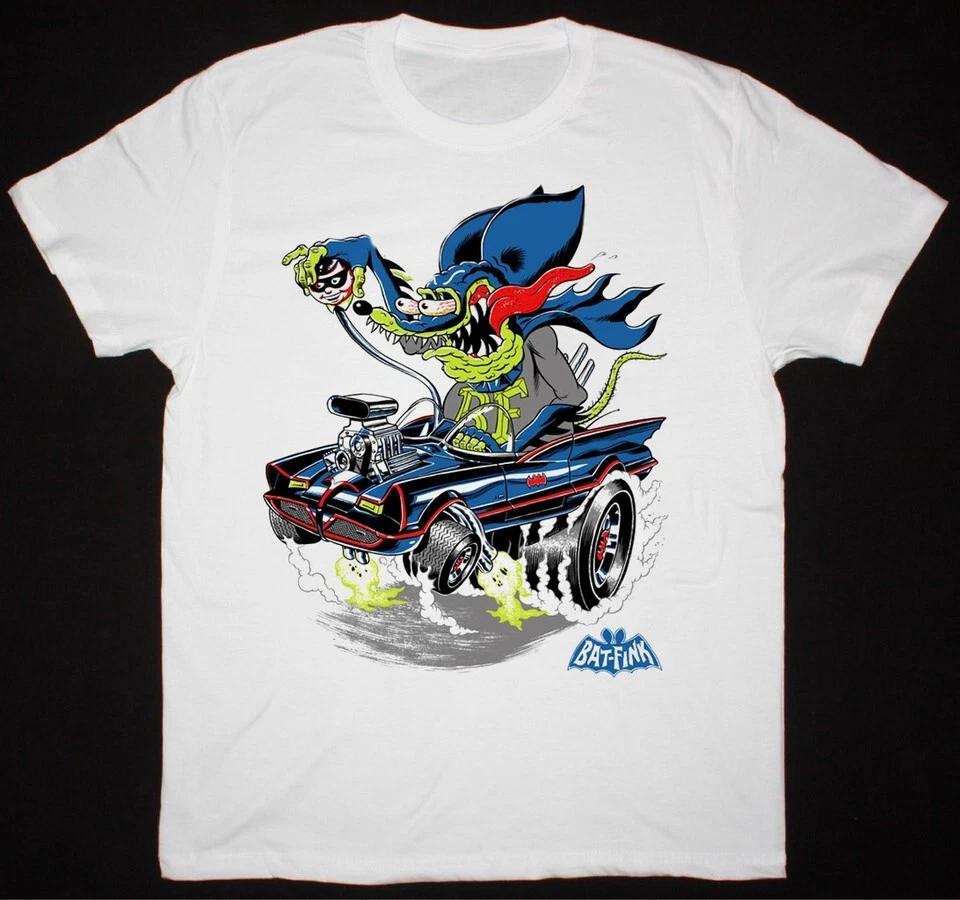 Rat and Fink Ed Big Daddy Roth Bat-Fink Shirt Unisex White S-2345XL UU072