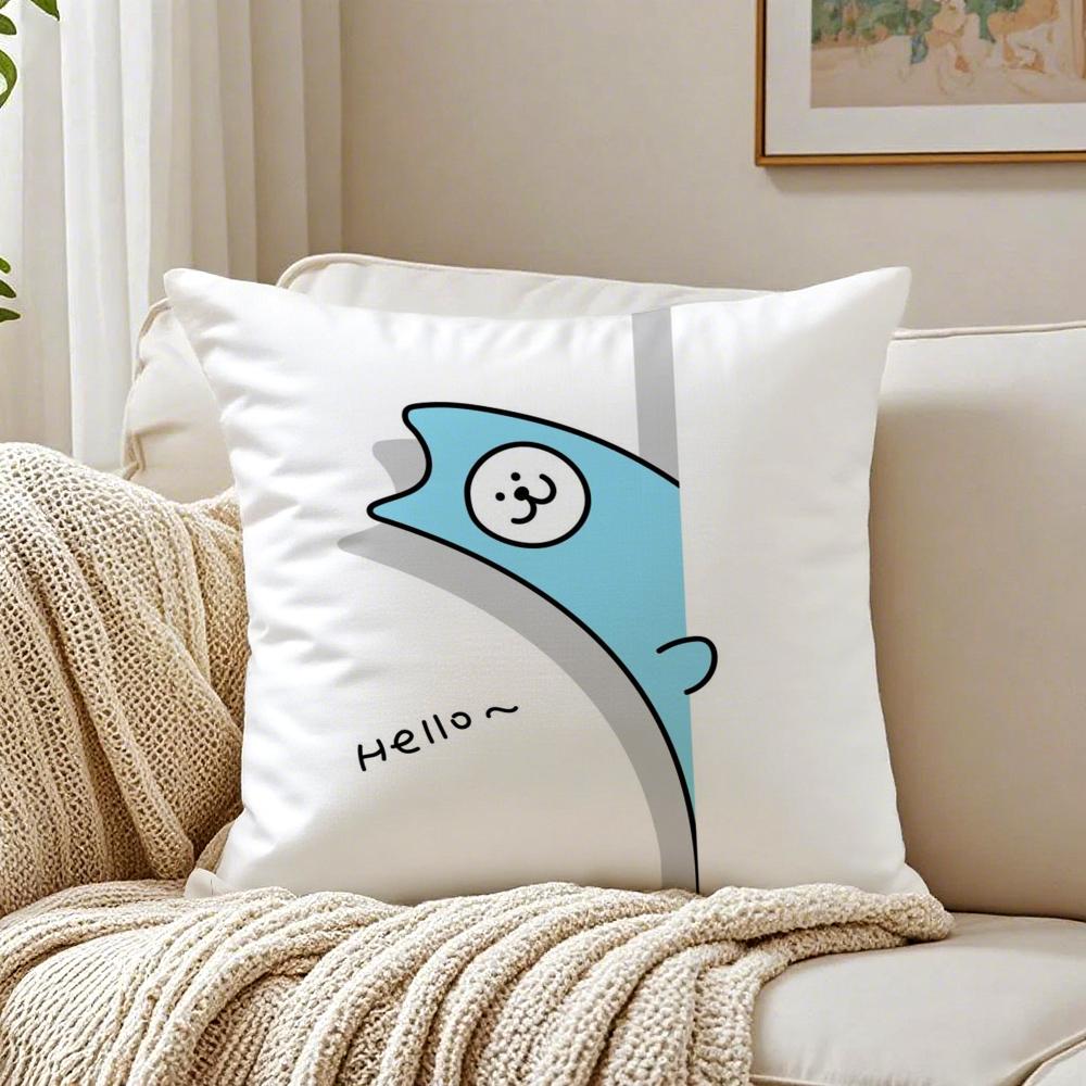 Peek Boo Animals Cushion Cover Pillowcase Antidustmite Living Room Sofa Decor Cushion Room