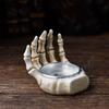 Halloween Skeleton Resin Figurine - 'See No Evil, Hear No Evil, Speak No Evil' Skull Decoration For A Spooky Atmosphere