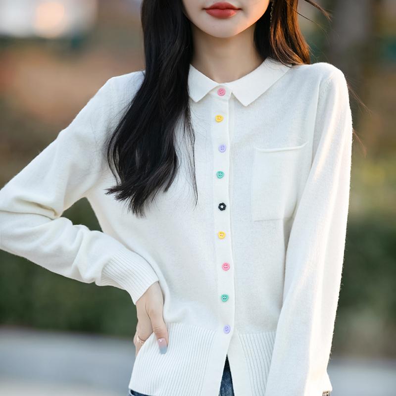 Dámský lehký kardigan z 50% vlny a 50% morušového hedvábí - všestranný úplet na 4 sezóny pro celoroční pohodlí a styl