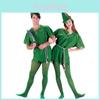 Costum de calitate premium Peter Pan Robin Hood pentru bărbați femei unisex pentru petrecere