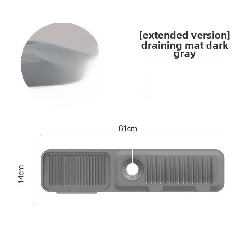 Silicone Faucet Drain Pad - Waterproof Kitchen & Bathroom Splash Mat