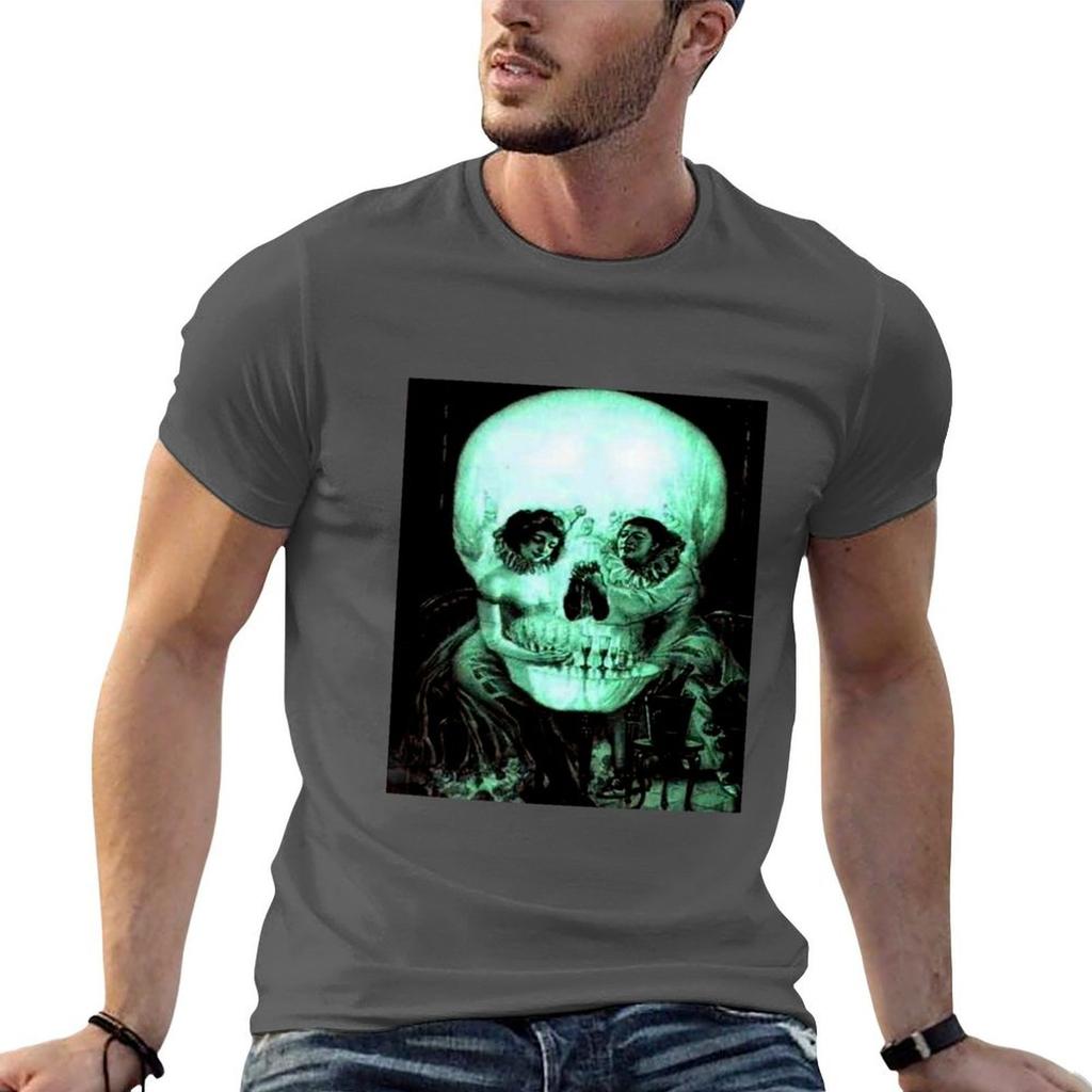 Illusion d'Optique Crâne par Salvador Dalí Maintenant Éloignez-vous de l'Ordinateur T-shirt Grande Taille Sport Fitness