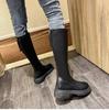 Autumn Winter Women Flats Heel Women Long Boots High Quality Soft Leather Ladies Knight Boots Casual Knee-high Boots