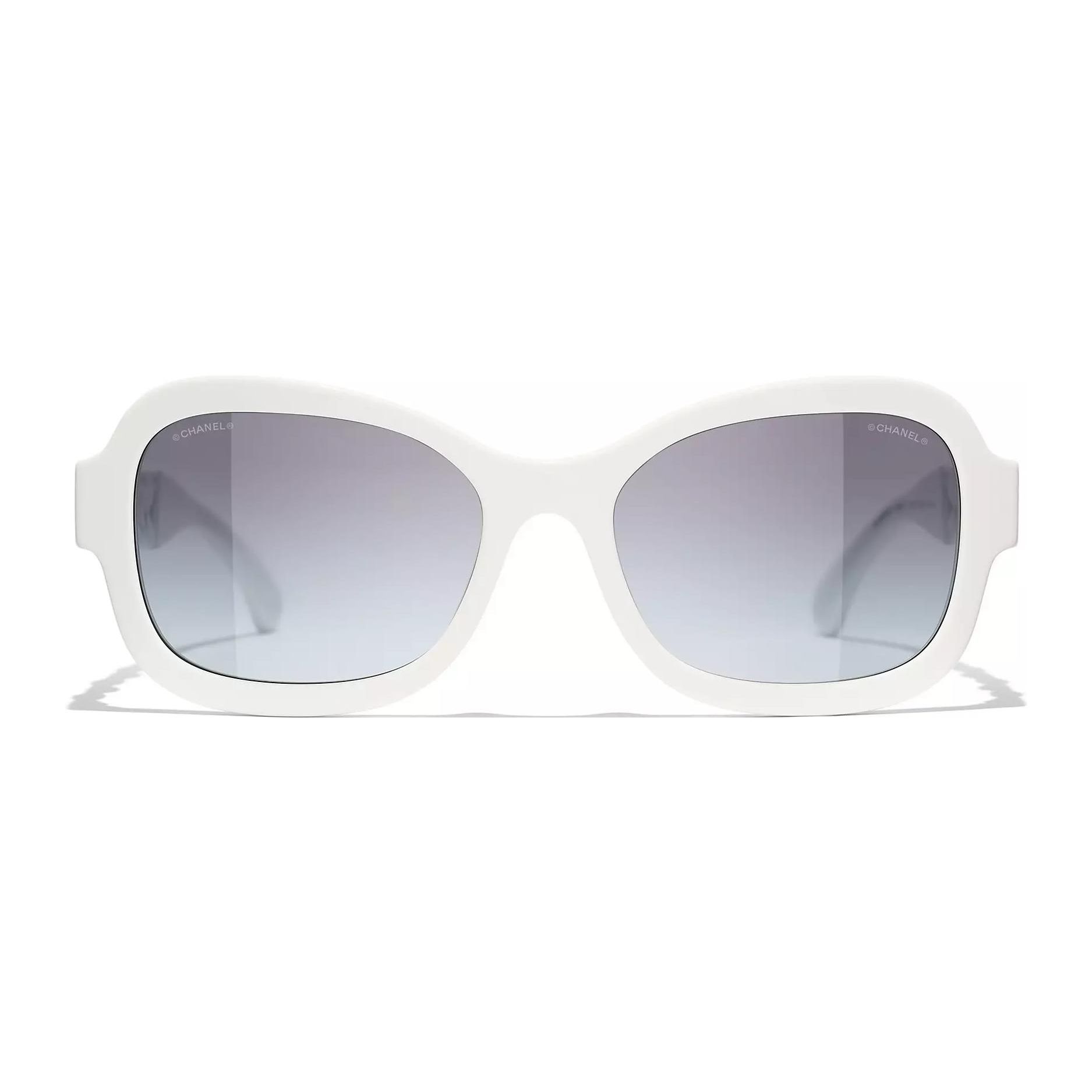 

Chanel Classic Comfortable Driving Butterfly Sunglasses Women sunglasses White CH5465QC716S6 White,55