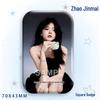 Zhao Jinmai Star Idol Laser Tinplate Square Brooch Pendant