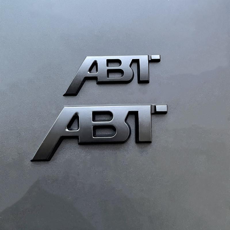 For Audi RS3 3D Metal ABT Logo Letters Car Emblem Badge For Audi A5 A7 A1 SQ5 TT RS6 RS3 Q7 Q5 Q8 A3 VW Golf 7 ABT Sticker Accessories