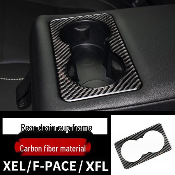 Jaguar F-PACE Carbon Fiber Interior Console & Cup Holder Decorative Sticker