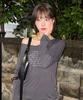 CHICKS Confidence V-Neck Long Sleeve Charcoal