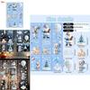 Kerst Raamstickers Pvc Statische Stickers Set Voor Vakantie Scène Decoraties