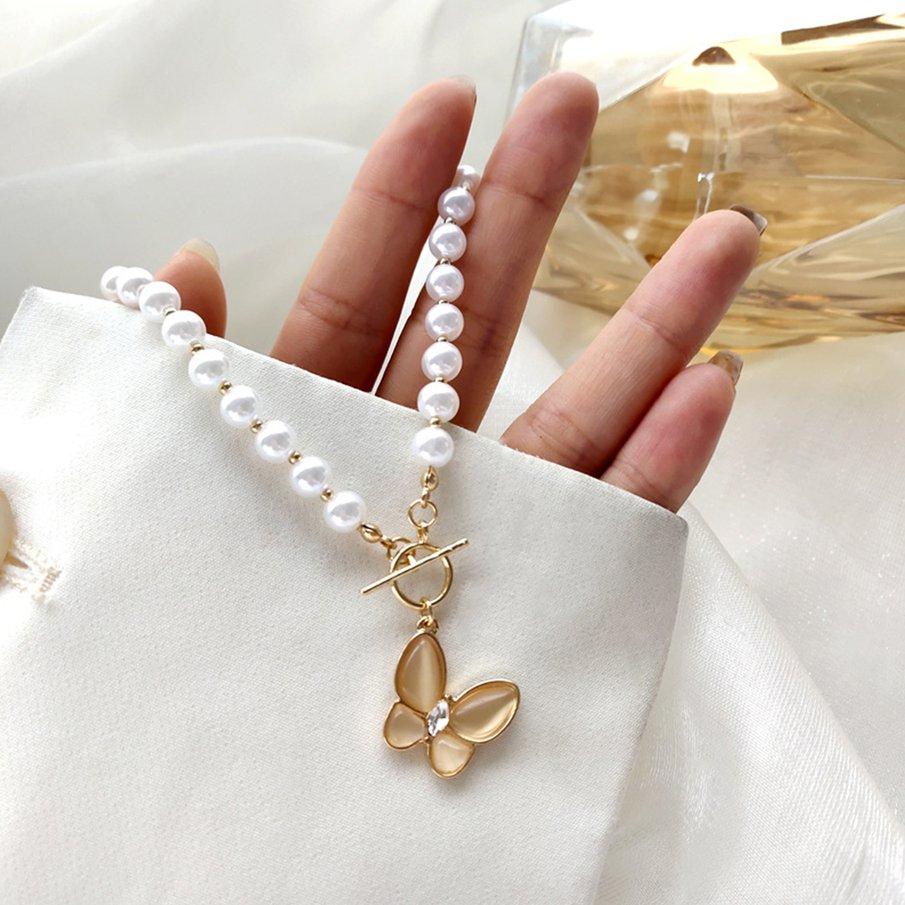 Sweet Pearl Necklace Female Creative 