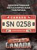 Vintage Metal Wall Sign 15x30cm, Retro Home Decor Plaque