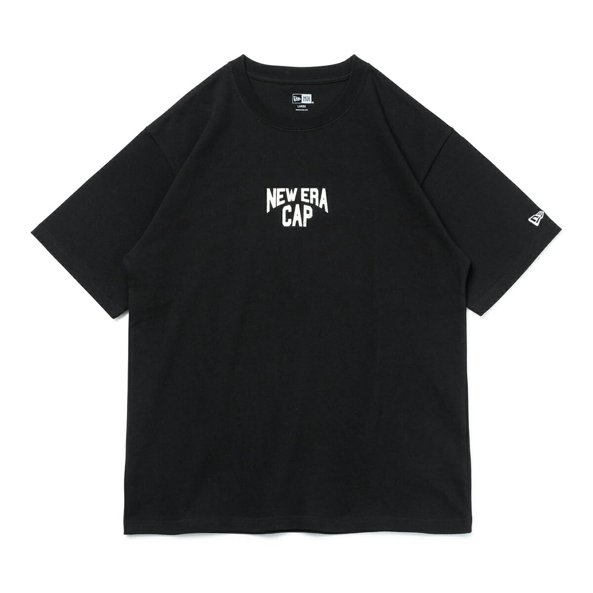 

New Era Тяжелая Толстая Футболка с Коротким Рукавом Размеры XL и HWC TEE NE CAP BLK, Черный, SS,