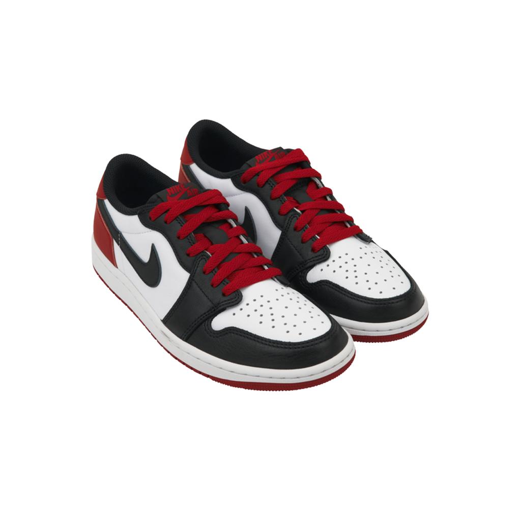 Air Jordan 1 Retro Low OG Black Toe Unisex Sneakers White Varsity-Red CZ0790-106