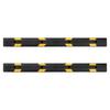 Parking Stopper, 1840 mm 2 Pcs Heavy Duty Parking Aid for Garage, Rubber Curb Garage Floor Stopper with Reflective Strips, Aid Gadgets for Cars Vans