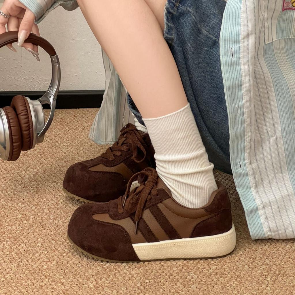 Ou Ruofeng Europe Station Increases the Popularity of Platform Dad Shoes 2025 New Fashionable Versatile Lace-up Sports and Leisure Shoes