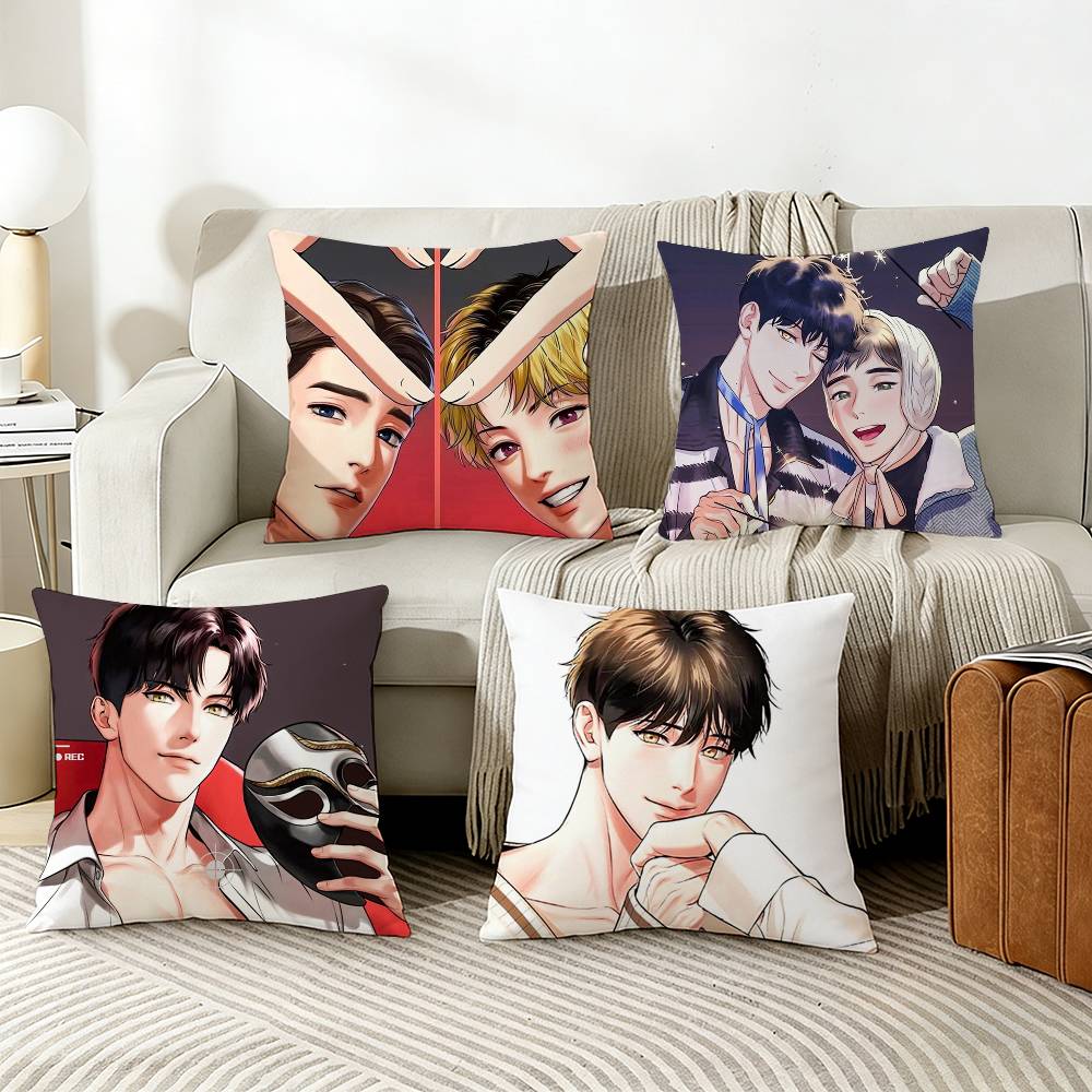 Anime B-Bj A-Alexes Various Sizes Square Pillow Case For Car Home Bedchamber Decor