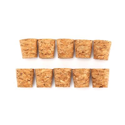 10 Adet Konik Doğal Mantar Şişe Tıpaları Şarap Mantarları El Sanatları 18*15*20Mm