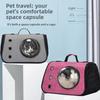 Foldable Bubble Window Pet Carrier Backpack - Transparent Space Capsule with Wide View Breathable Design for Cats And Small Dogs