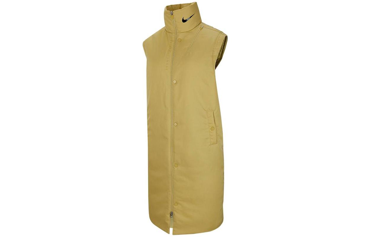 Nike Vests Women s Light Umber Stand Collar Moderate Other CU5846-318 S