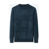 Winter Men's Chenille Thick Knit Sweater Middle-aged Round Neck Casual Jacquard Bottoming Sweater