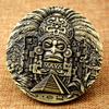 Maya High Relief Large Metal Commemorative Coin