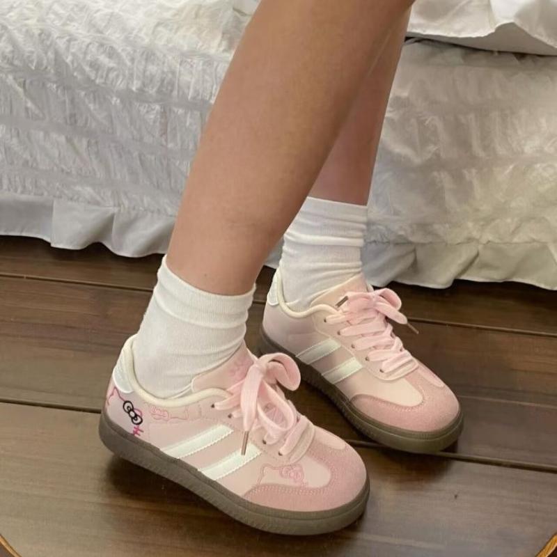 Fashion Pink Ladies' Sneakers Lightweight Lace-up Sneakers Comfortable Soft Sole Heightened Vulcanized Shoes Tenis De Mujer