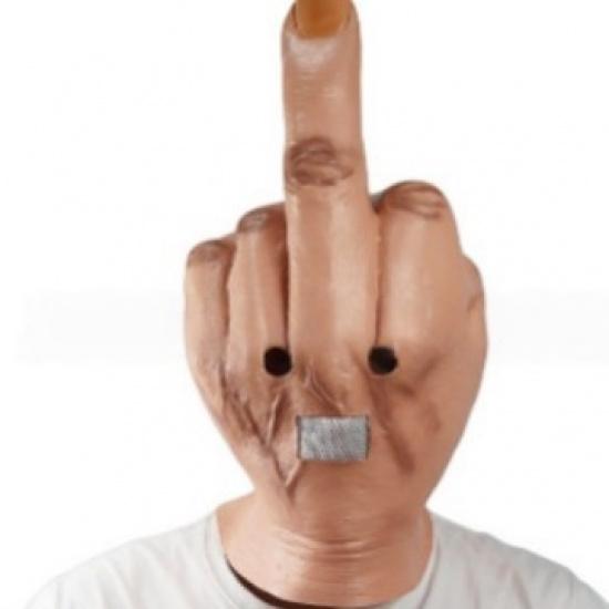 

Popular Middle Finger Latex Mask, Funny Headgear, Customizable with Label, Quality Inspection Included middle finger