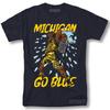Michigan Wolverines Go Blue Shirt Vintage Style Graphic Design T-Shirt Unisex T-Shirt