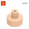 Non-Toxic 763Pcs/Lot 20482 Round 1 X 1 With Bar And Pin Block Moc Color Accessories Compatible With Brick Diy Children Toy Assembly