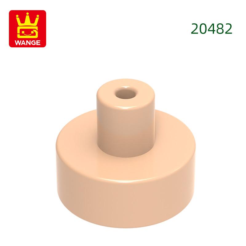 Non-Toxic 763Pcs/Lot 20482 Round 1 X 1 With Bar And Pin Block Moc Color Accessories Compatible With Brick Diy Children Toy Assembly