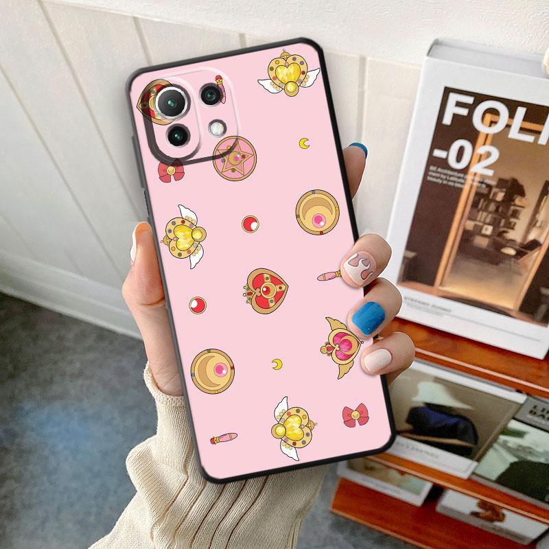 Pouzdro na telefon Xiaomi Mi 9T 10T 11T 12X 11 Lite 9 SE 10 5G A2 Lite 12 Note 10 Pro 10S silikonový kryt Cute Magic Wand Moon Funda