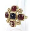 Excellent Ring Gripoa COCO Mark Faux Pearl Gold  Women A13A Used