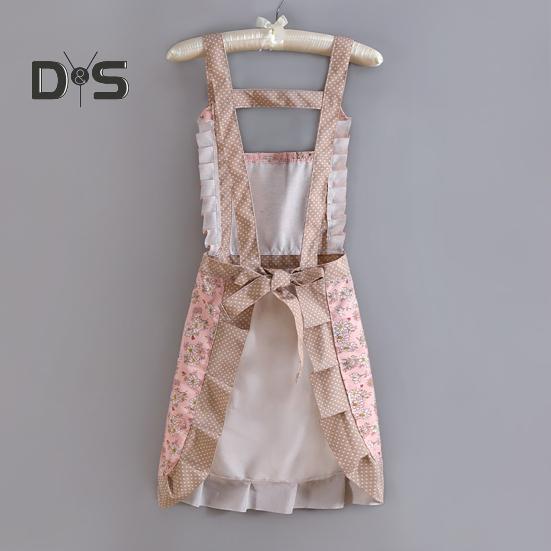 Tragbare Backschürze mit Tasche, weiche, modische Gartenschürze für Damen