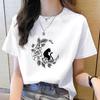 Women's 90s Trend Casual Cat Print Short Sleeve T-Shirt