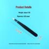 Individually Packaged Stainless Steel Black Eyebrow Tweezers
