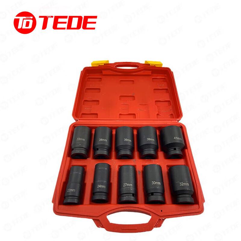 TEDE 3/4-inch Electric/Pneumatic Socket 10-Piece Set