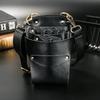 6 Pocket Cowhide Hair Scissor Bag Pet Scissors Storage Holster Pouch Hairdressing Clips Comb Waist Belt Bag Salon Barber Tool