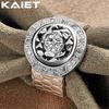 925 Sterling Silver Watch Round With Crystal 7-10 Ring Charm For Women Jewelry