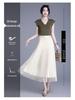 Stylish Double-Sided High-Waisted Pleated Skirt - Spring/Summer 2026 Collection