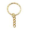 4 Colors 25mm 30mm Lobster Clasp Keychain With Extension Chain Jewelry Findings