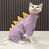 Dinosaur Shape Hairless Cat Thermal Clothing Warm Cat Vest Funny Cat T-shirt  Pets Clothing