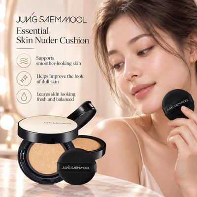 JUNGSAEMMOOL Essential Skin Çıplak Yastık 14g+14g (Yeniden doldur) 7 Renk, Uzun süreli kapatıcılık sağlayan cilt dostu kaplama tozları
