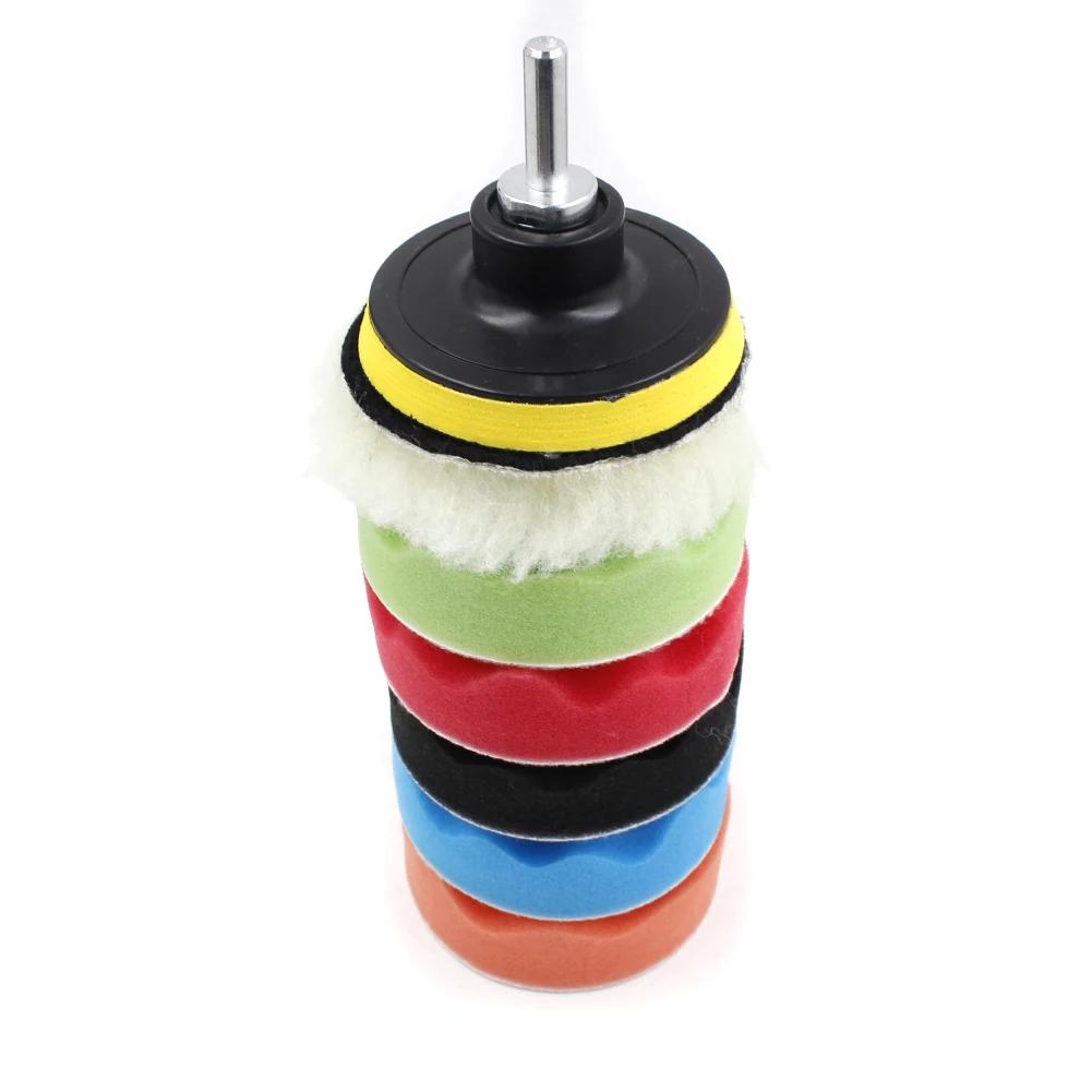 

3/5/6/7-дюймовый набор для полировки автомобиля, полировальный диск для полировки автомобиля, губка для полировки автомобиля, полировка для полировки автомобиля, адаптер для дрели