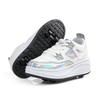 Adult Runaway Shoes Boy Student Female Adult with Wheels Sneakers Invisible Pulley Shoes Double Wheels Four Wheels Removable