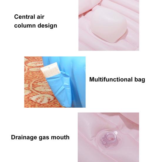 Banheira Inflável Portátil Dobrável para Bebê Infantil Bacia de Chuveiro Piscina