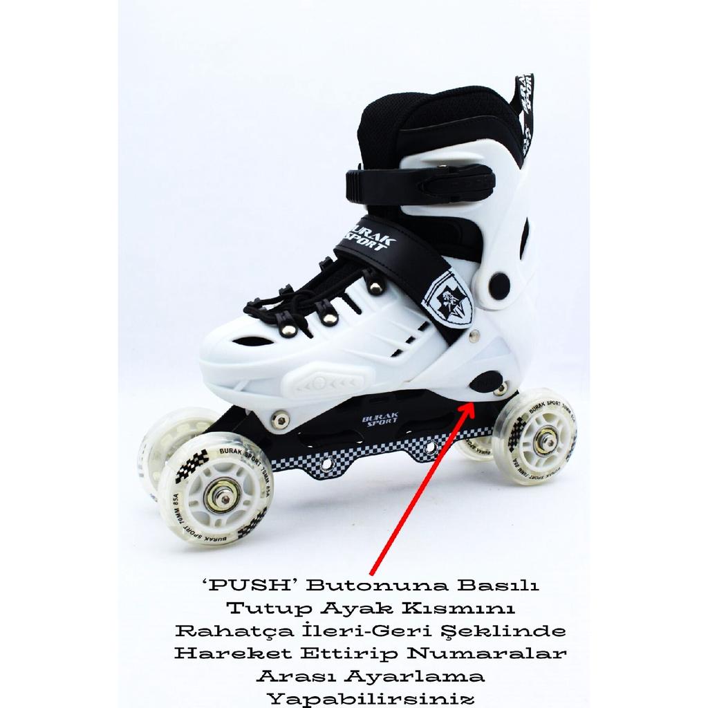 Professional Lighted Silicone Wheel Adjustable Child-adult Skates