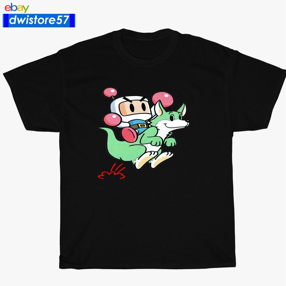 Nueva Camiseta Bomberman 94 Logo Negro/Azul Marino/Blan<wbr/>co/Gris Camiseta para Hombre S-5XL Camiseta Unisex