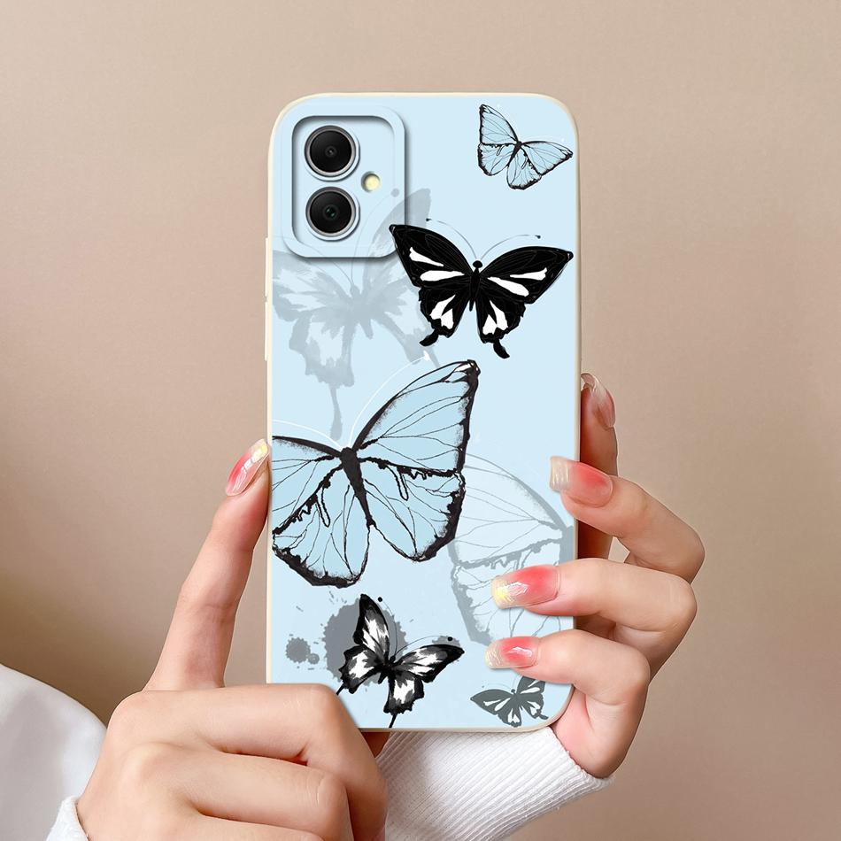 For Samsung Galaxy A05 A05S Case Cute Design Full Protection Funda For Samsung A 05 Soft Liquid Silicone Phone Back Cover Coque