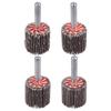 Rocaris 40 Pack Flap Wheel 1" x 1", 1/4" Mounted Shank Aluminum Oxide Grit# 60,80,120,240 for Drill